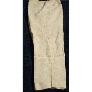 Renato Collezione Pleated Pants Men 40 100% Linen Beige Vintage